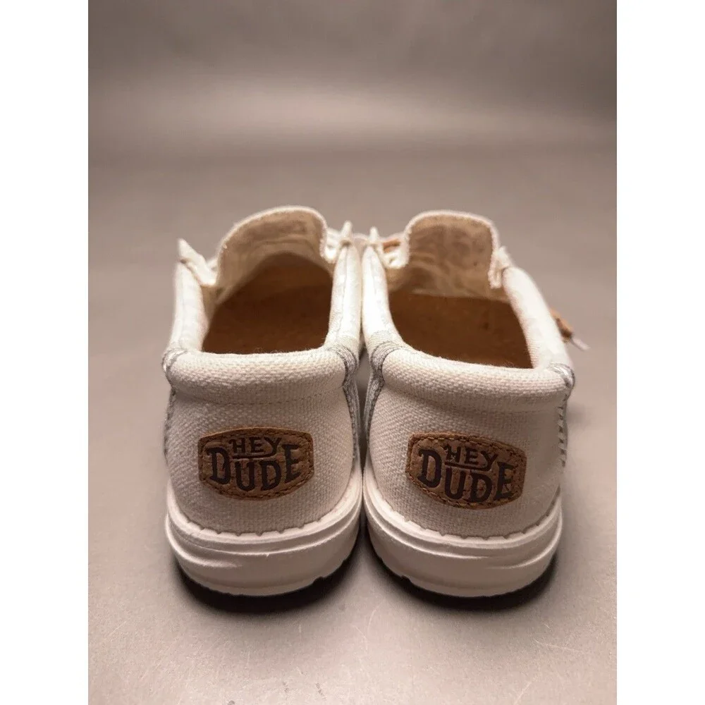 Hey Dude Natural Edition Wally Break Stitch in Natural White USM8/EUR41 NWT